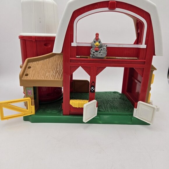 Fisher Price Little People Animal Sounds Farm Barn Silo Playset Animals Works EU - Picture 13 of 15